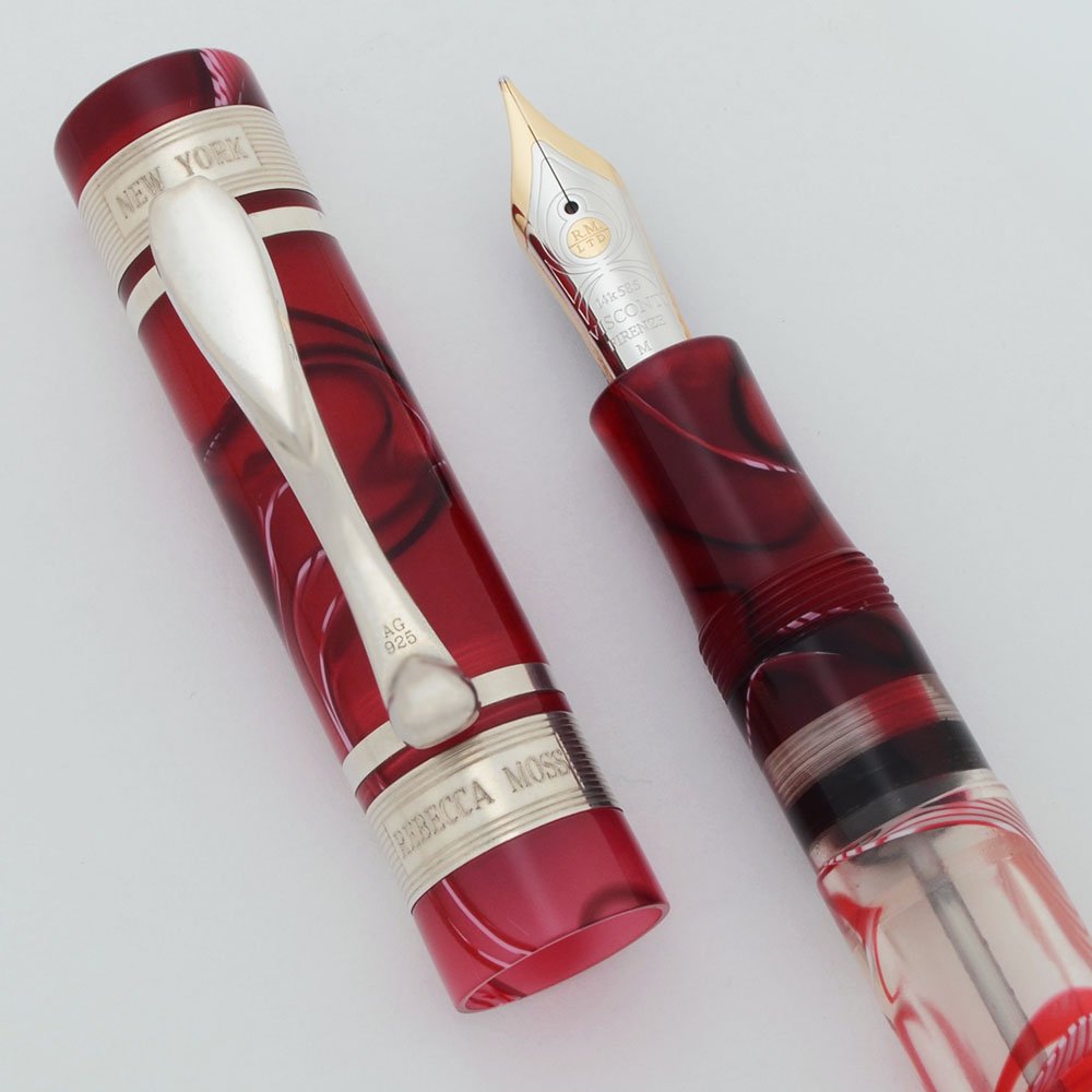 Visconti LE Verona Fountain Pen (036/365) - Clear & Red